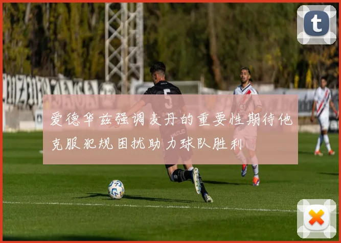 爱德华兹强调麦丹的重要性期待他克服犯规困扰助力球队胜利